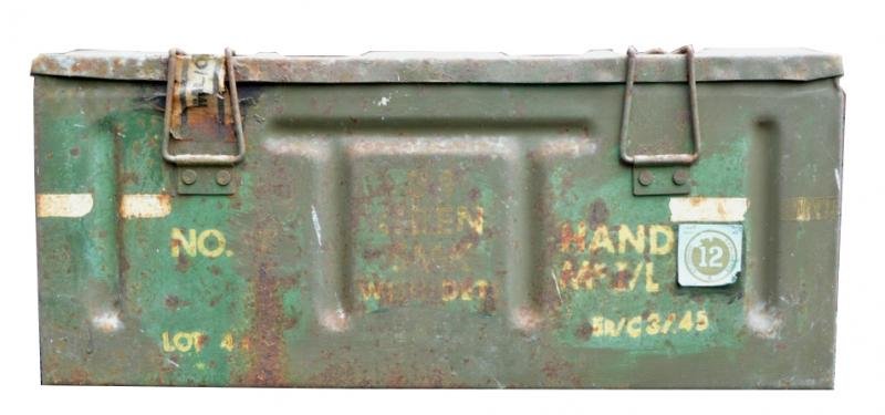 British WW2 No77 Phosphorus Handgrenade Case complete with Cartridges and Detonator box — image 2