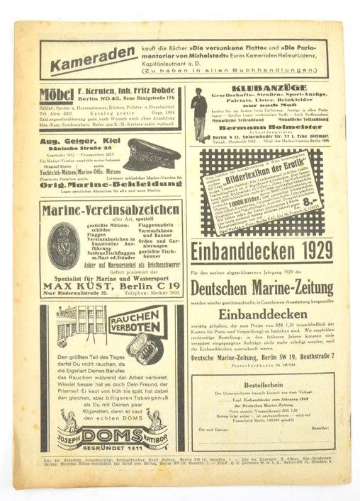 German Reichsmarine Magazine 1930 — image 5
