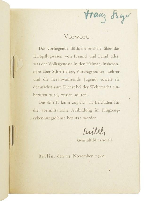 German LW Airplane Identification Booklet — image 3