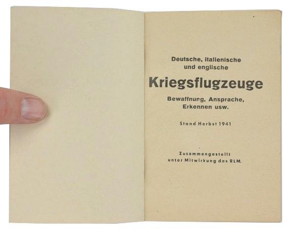 German Aircraft Recognition Booklet — image 2