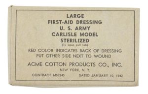 US WW2 Medical First Aid Dressing