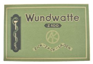 German Pre war Era Medical Cotton Wool