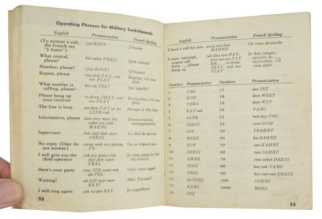 US WW2 French Phrase Book — image 5