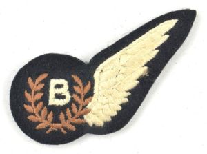 British WW2 RAF Bomb Aimers Wing.