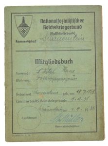 German NSRKB 'Kyffhauserbund' Memberpass