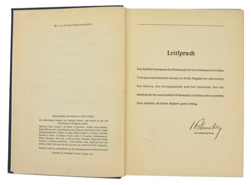 German LW Yearbook 1937 — image 2