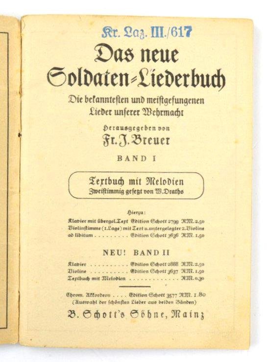 German WH Marching Songs Pocket Book Set — image 6