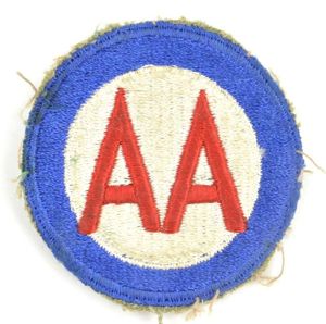 US WW2 Anti Aircraft Command HQ 'AA' SSI