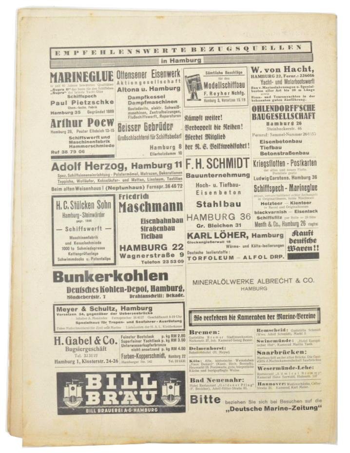 German KM Magazine 1936 — image 5