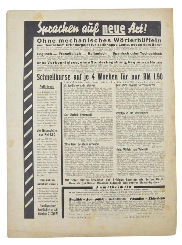 German KM Magazine 1937 — image 5