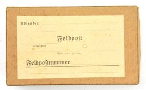 German WH Feldpost Box