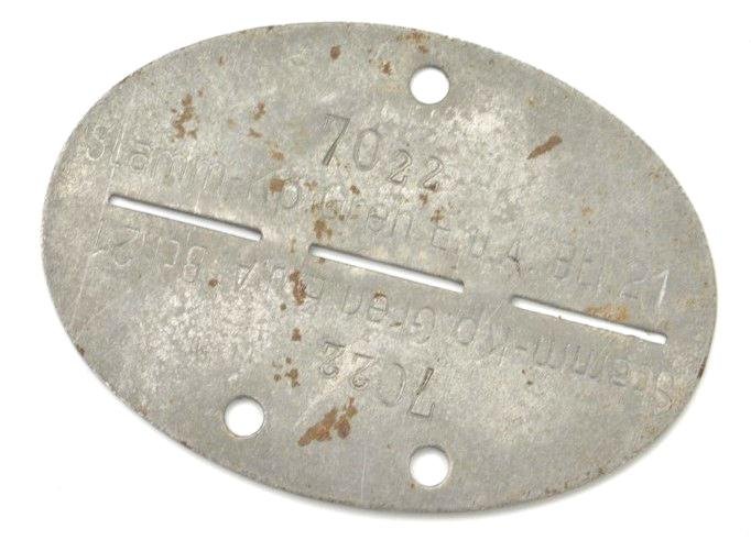 German WH Dog-Tag 'Stamm.Kp. Gren.E.u.A.Abt.21' — image 4