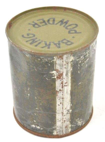 US WW2 Backing Powder Tin Can — image 3