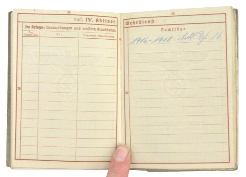 German WH Wehrpass Wilhelm Sodenkamp — image 5