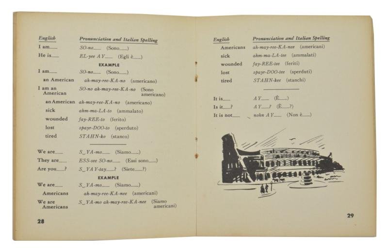 US WW2 Italian Dictionary — image 5