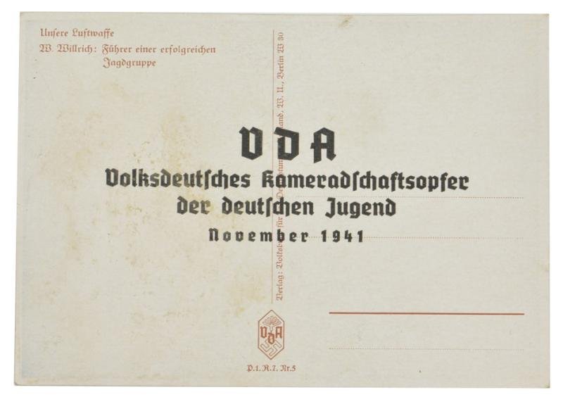 German 'Willrich' Type postcard 'Jagdgruppe Fuhrer' — image 2