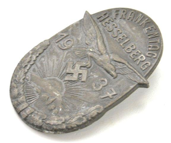 German Frankentag Hesselberg 1937 Badge — image 3