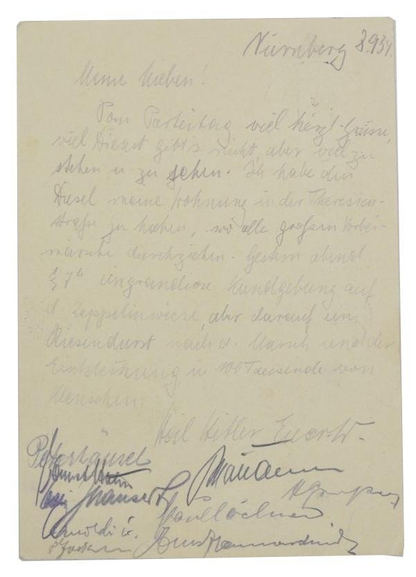 German Reichsparteitag 1934 Postcard — image 2