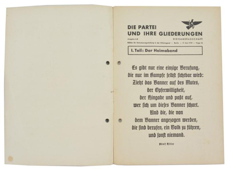 German NSDAP Booklet 1939 — image 2