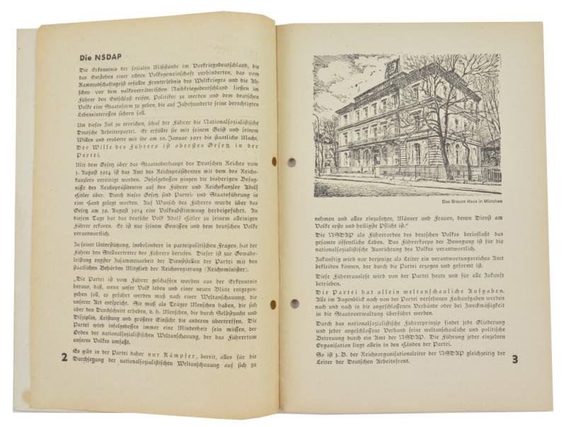 German NSDAP Booklet 1939 — image 3
