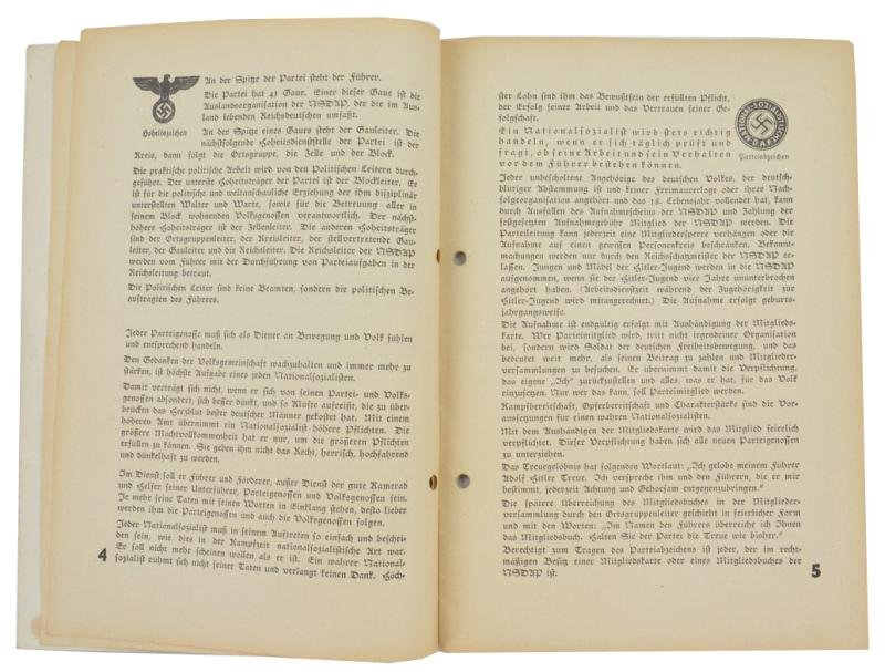 German NSDAP Booklet 1939 — image 4