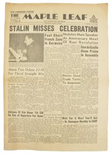 Canadian Maple Leaf Newspaper