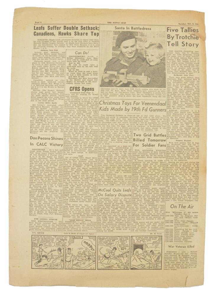 Canadian Maple Leaf Newspaper — image 4