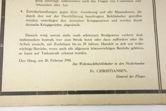 German/Dutch announcement Postersign Christiansen — image 2