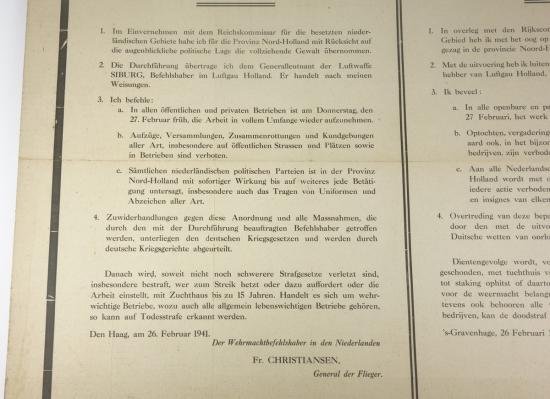 German/Dutch announcement Postersign Christiansen — image 3