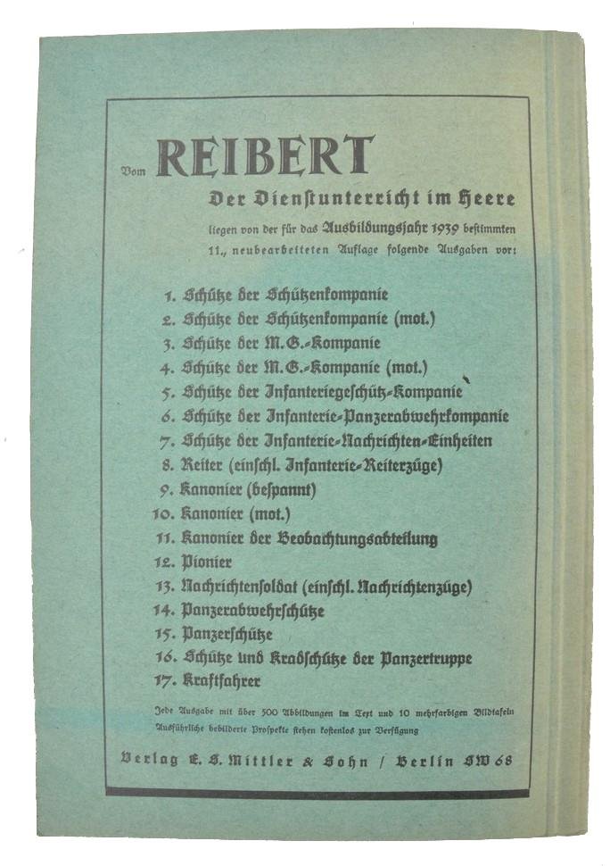 German WH Handbook 'Reibert' — image 8