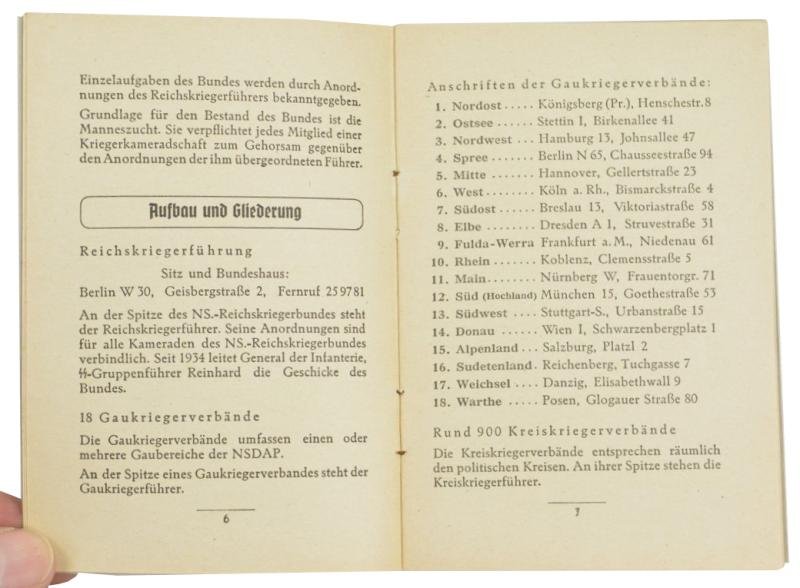 German NS-Reichskriegerbund Pocketbook — image 4
