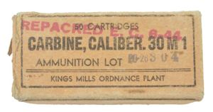 US WW2 M1 Carbine Ammo Box