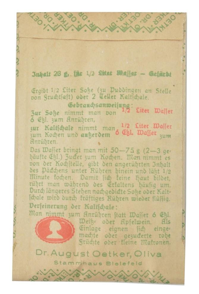 German Third Reich era 'Dr.Oetker' Vanilla Sauce — image 2