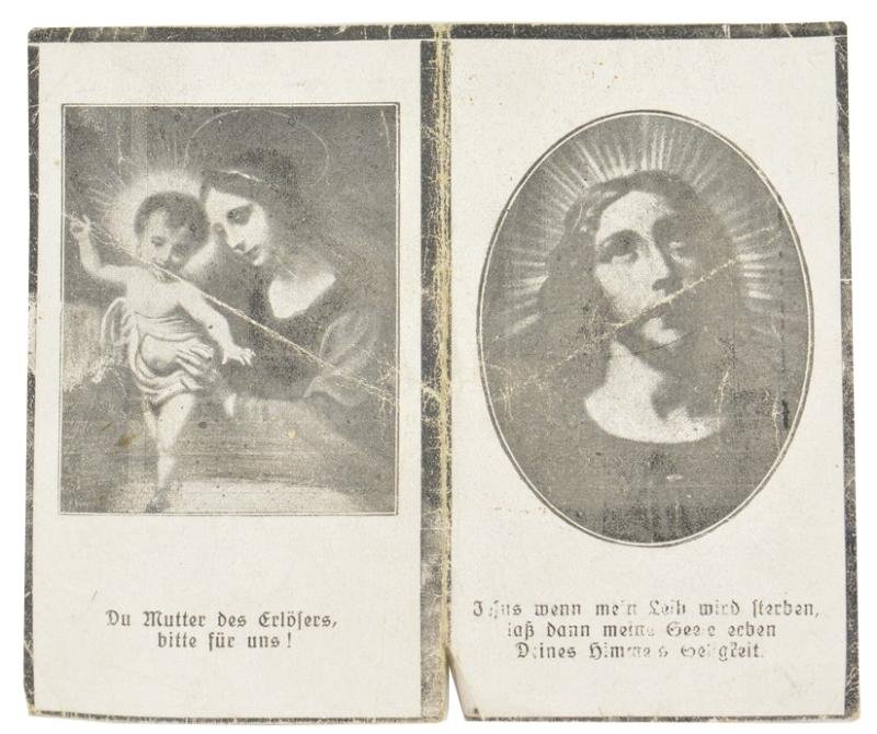 German WH Deathcard 'Georg Kopp' — image 2