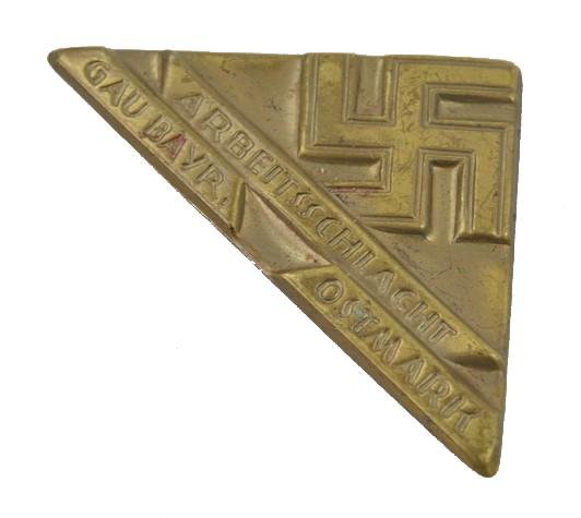 German Arbeitsschlacht Gau Bayr. Ostmark Badge — image 3