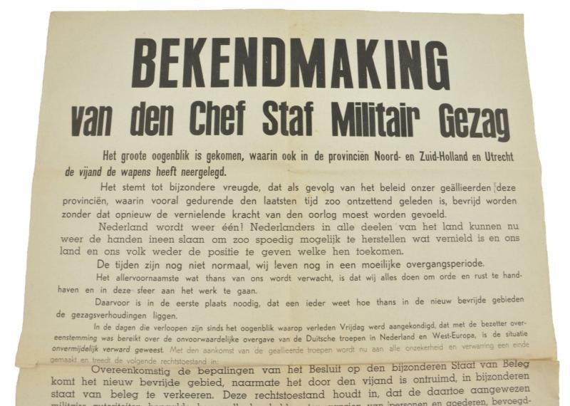 Dutch Announcement Poster 'Liberation' — image 2