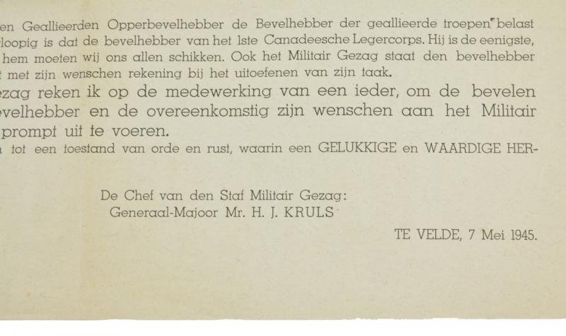 Dutch Announcement Poster 'Liberation' — image 4