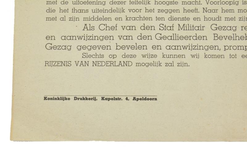 Dutch Announcement Poster 'Liberation' — image 5