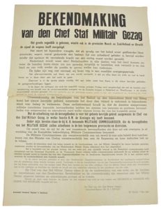 Dutch Announcement Poster 'Liberation'