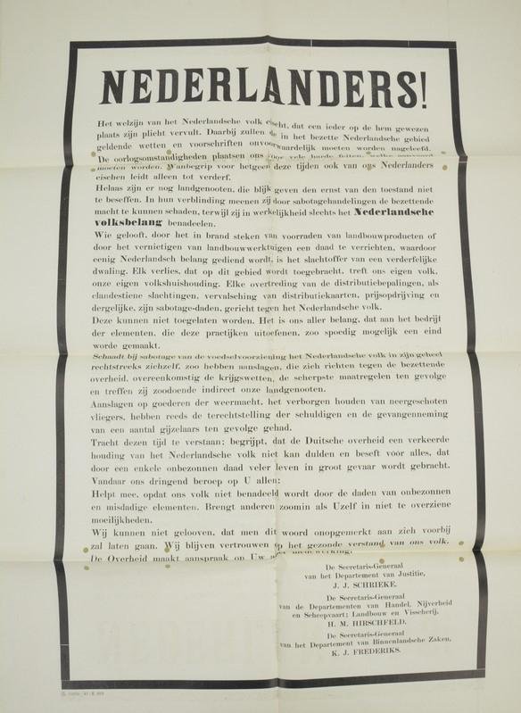 German/Dutch Announcement Poster — image 2