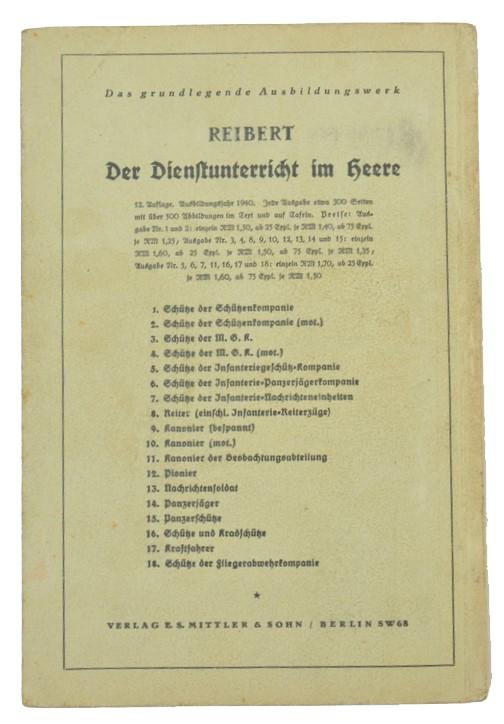 German WH Handbook Reibert 'Unteroffizierthemen' — image 7