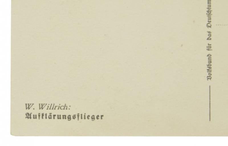 German LW Postcard 'Aufklärungsflieger' — image 3