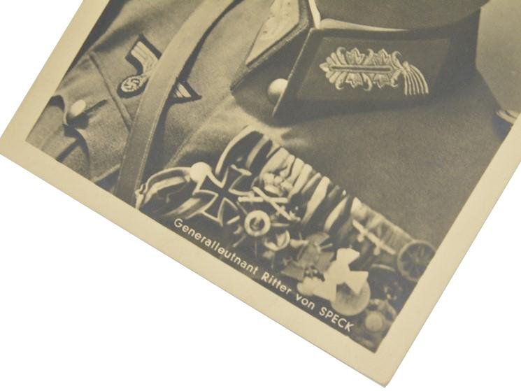 German Portrait Postcard 'Generalleutnant Ritter von Speck' — image 2