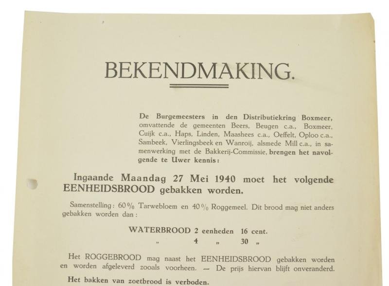 Dutch Announcement Leaflet 'Bread' — image 2