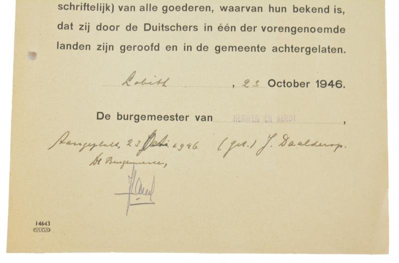 Dutch Announcement Leaflet 'Stolen Goods' — image 3