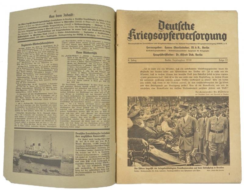 German NSKOV Magazine 1938 — image 2