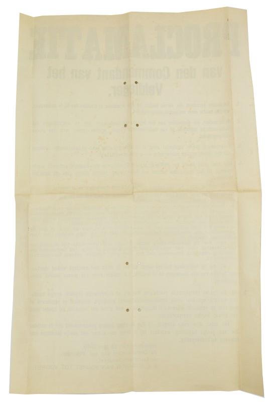 Dutch Proclamation Poster 12 May 1940 — image 3
