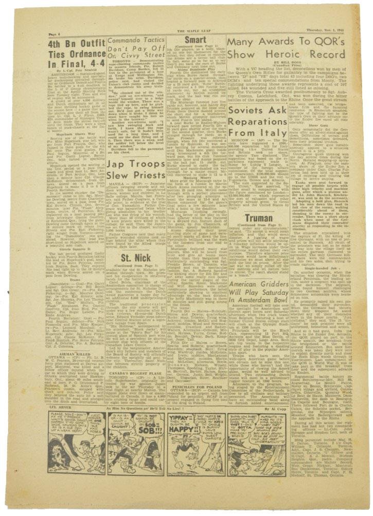 Canadian Maple Leaf Newspaper — image 4
