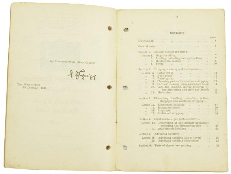 British WW2 Small Arms Training Manual Lewis Machine Gun — image 2