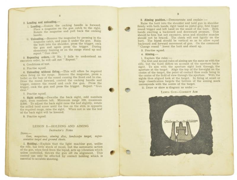 British WW2 Small Arms Training Manual Lewis Machine Gun — image 3